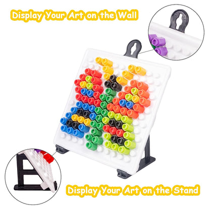 RATNA'S Magic pegs for Kids to Create Their own World Out of pegs Given and Create Different Designs (Small)