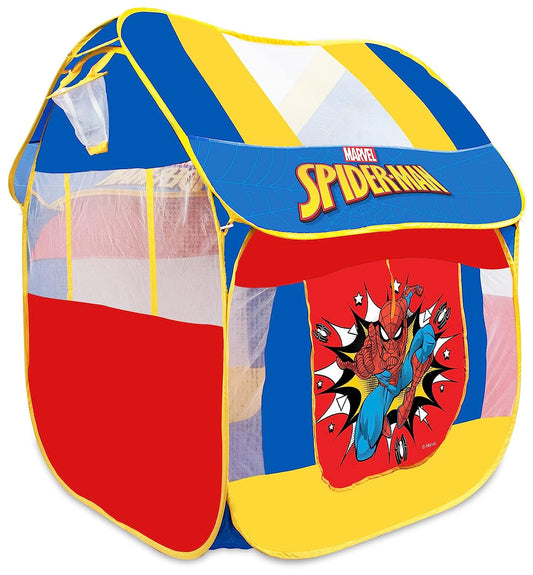 itoys Foldable Big Pop-Up Playhouse Tent for Kids, Toddler and Baby, Fill with Plastic Balls (Balls not included) Or use as an Indoor/Outdoor theme Play Tent (Marvel Spiderman pop up tent),Multicolor