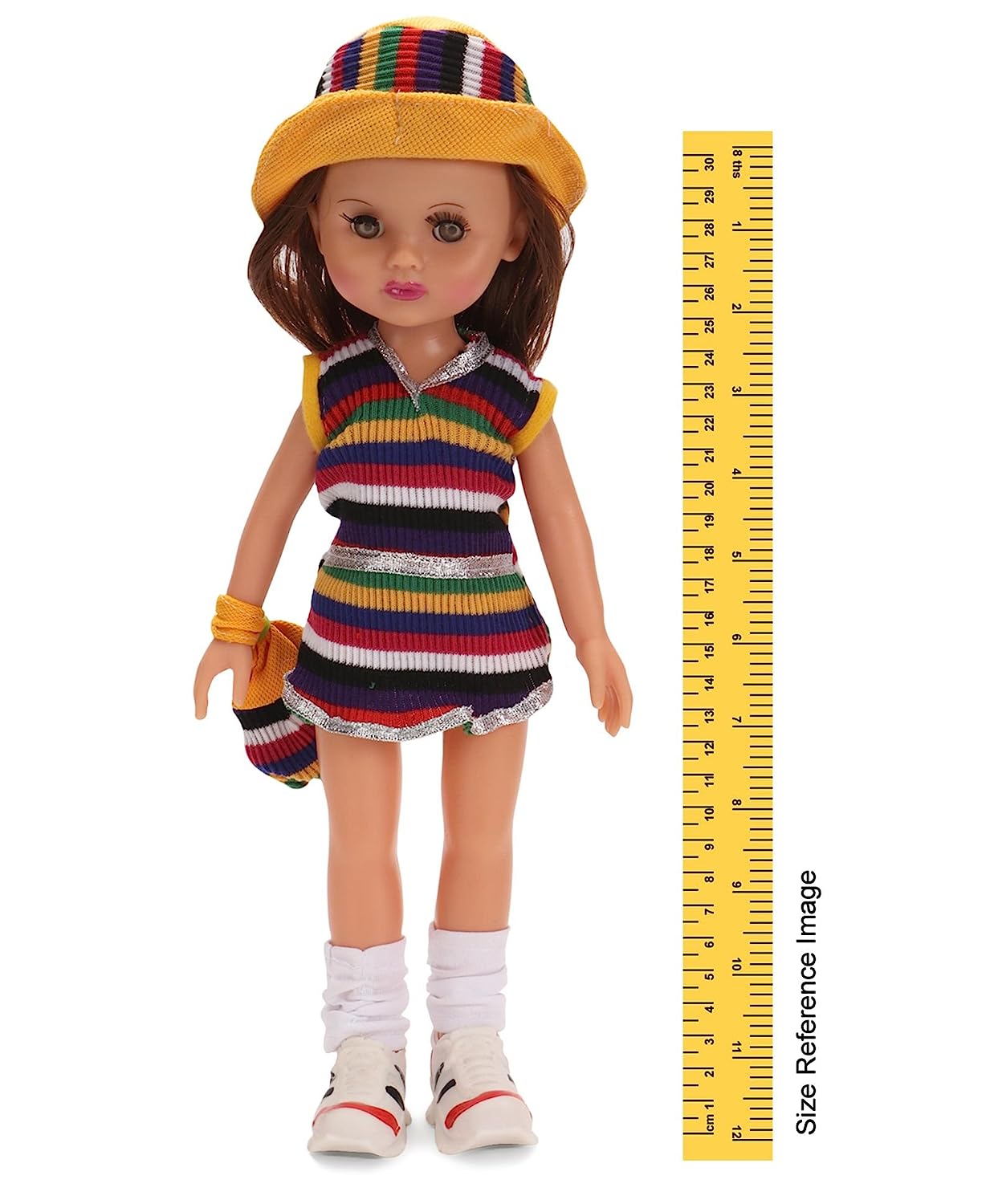 12 Inches Ahana Doll Angel Baby Doll, Multi-Color Stripes