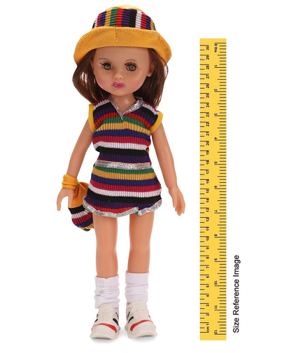12 Inches Ahana Doll Angel Baby Doll, Multi-Color Stripes
