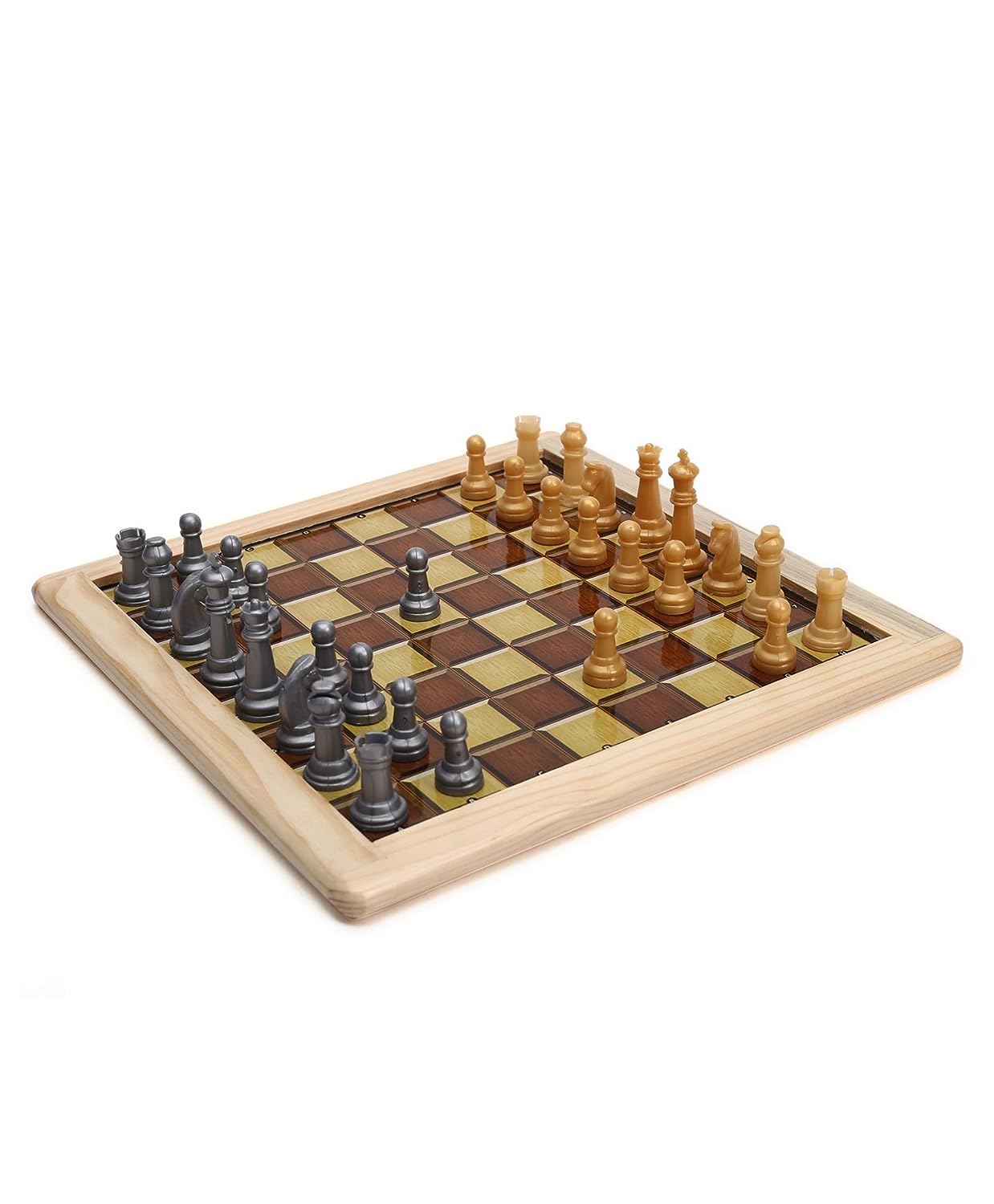 Ratna's Wooden Art Chess & Ludo Magnetic