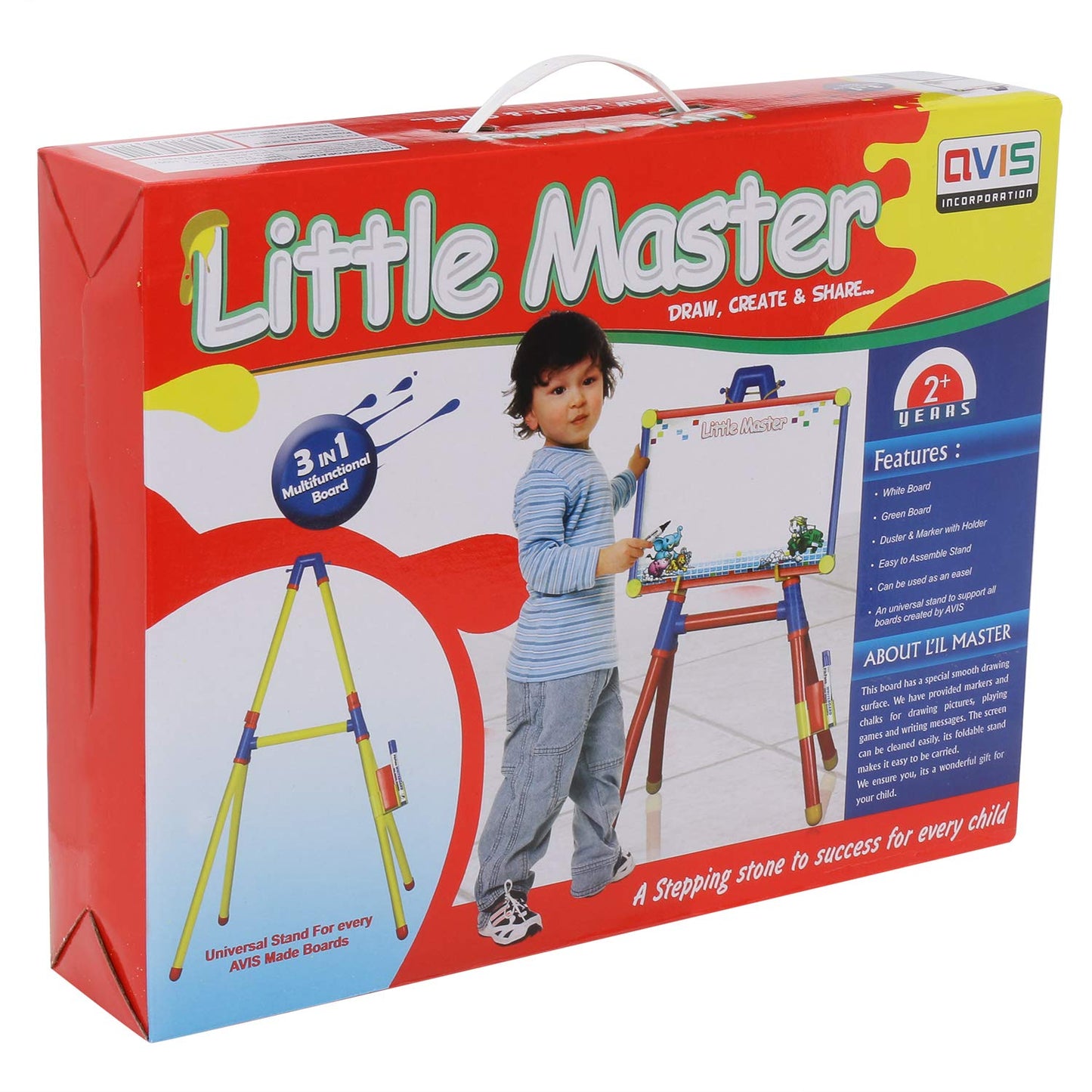 Educational Little Master Board 3 in 1 Popular for Kids to Learn Alphabets and Learn to Write AVIS