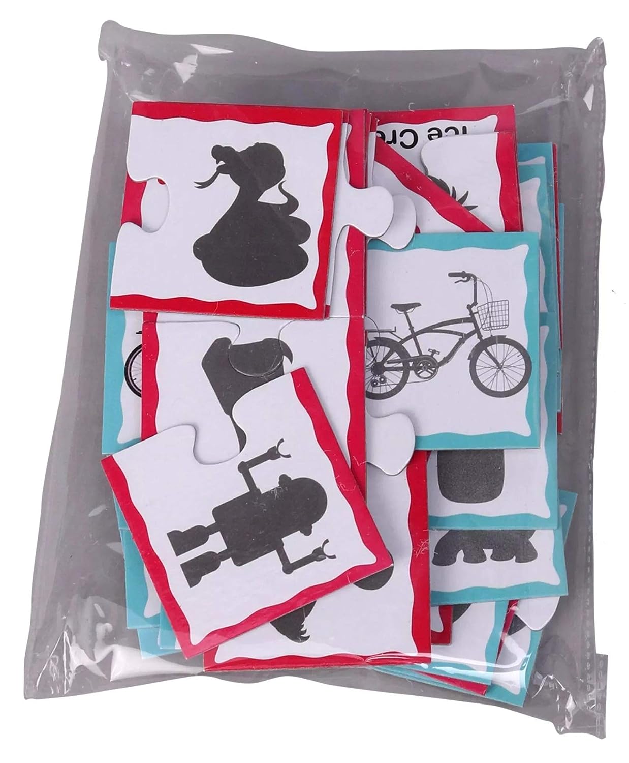 Ratna's Match The Shadows Jigsaw Puzzle for Kids. 48 Different Shadow Jigsaw for Kids