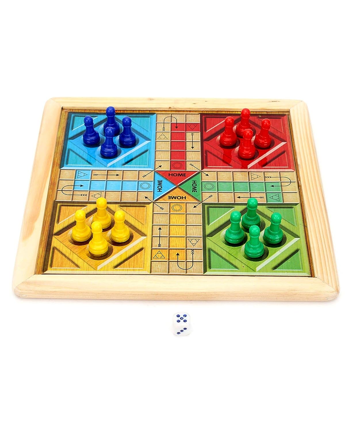 Ratna's Wooden Art Chess & Ludo Magnetic