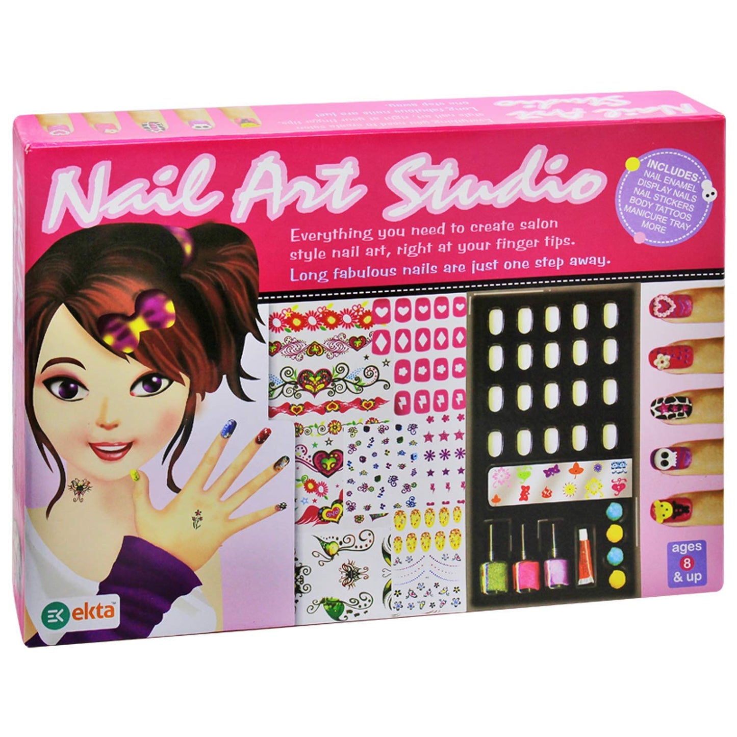 Ekta EVA Nail Art Studio, Pink