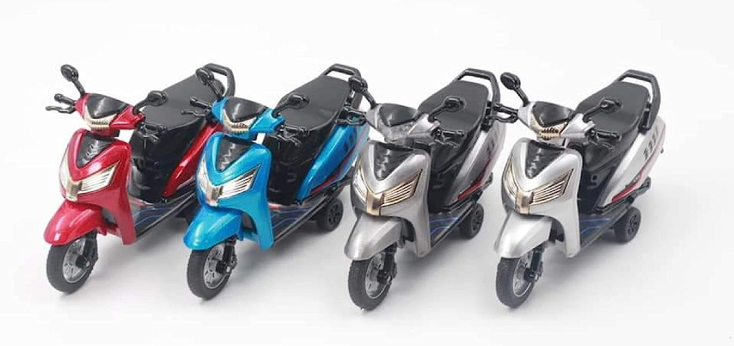 Centy Toys Bestiva Grey Colour scooty Toy - Pull Back Action- Rear Wheel Suspension Moves - Seat Opens - Pull Back Action That can Change to Free Wheel - MRGTOYS