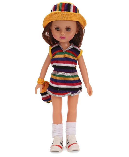 12 Inches Ahana Doll Angel Baby Doll, Multi-Color Stripes
