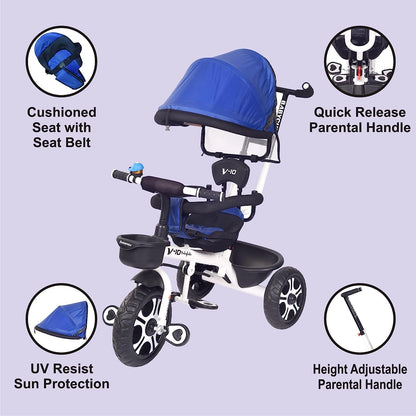 BabyCute Cycle for Kids, Plug and Play Baby Sports Tricycle with Canopy for 2 to 5 Year Old Children V 10 - MRGTOYS