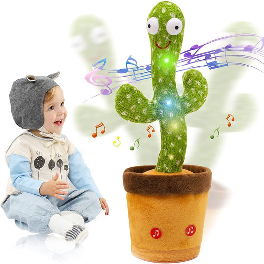 Cactus Plush Toy Talking Cactus Dancing Cactus Toy, Safe for Children Educational Toy Kids Home Decoration(only ahmedabad delivery)