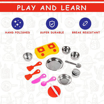 Kitchen Set for Kids.A Perfect Roleplay Pretend Play Kitchen Play Set for Kids (Sweet Heart Kitchen Set) - MRGTOYS