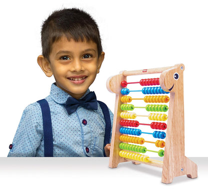 Giggles - Abacus, Multicolour Wooden Educational Toy, Early Math Skills, 3 Years & Above, Preschool Toys (1 pieces)