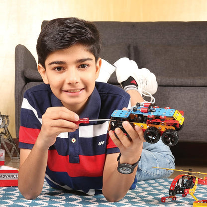 Zephyr Mechanix Advance, STEM Toy, Building Blocks, Construction Set, for 6+ yrs Boys and Girls (Multicolor)