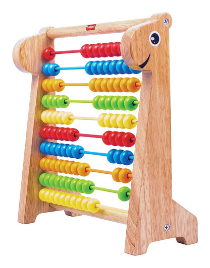 Giggles - Abacus, Multicolour Wooden Educational Toy, Early Math Skills, 3 Years & Above, Preschool Toys (1 pieces)