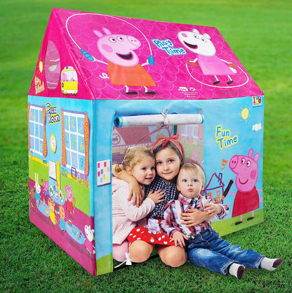 itoys Peppa Pig Theme Play Tent House for Kids 5 Years and Above Water Repellent Big Size Play House for Girls and Boys, Multicolor