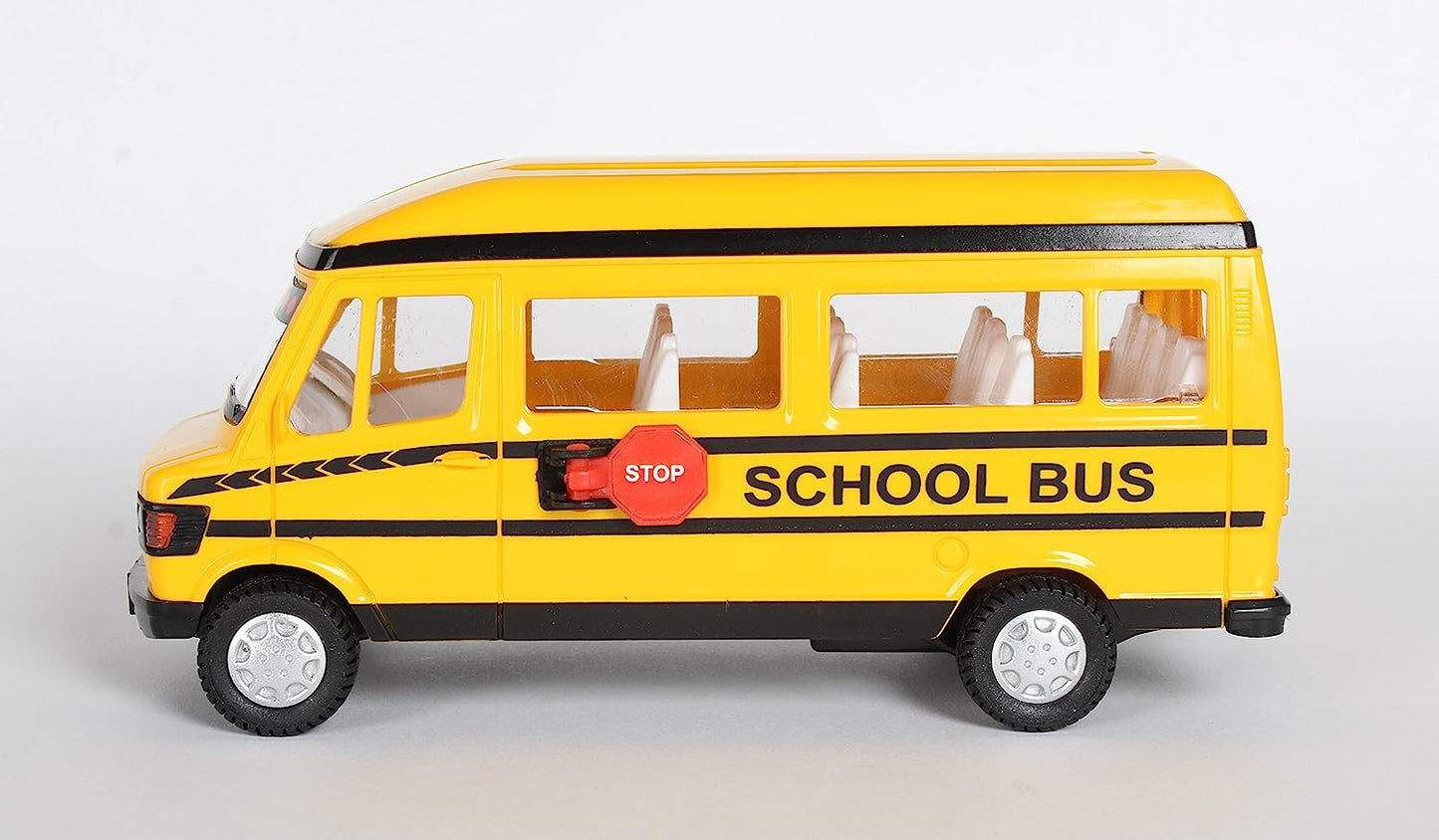 Centy Toys Plastic Pull Back School Bus, Number Of Pieces: 1, Yellow - MRGTOYS