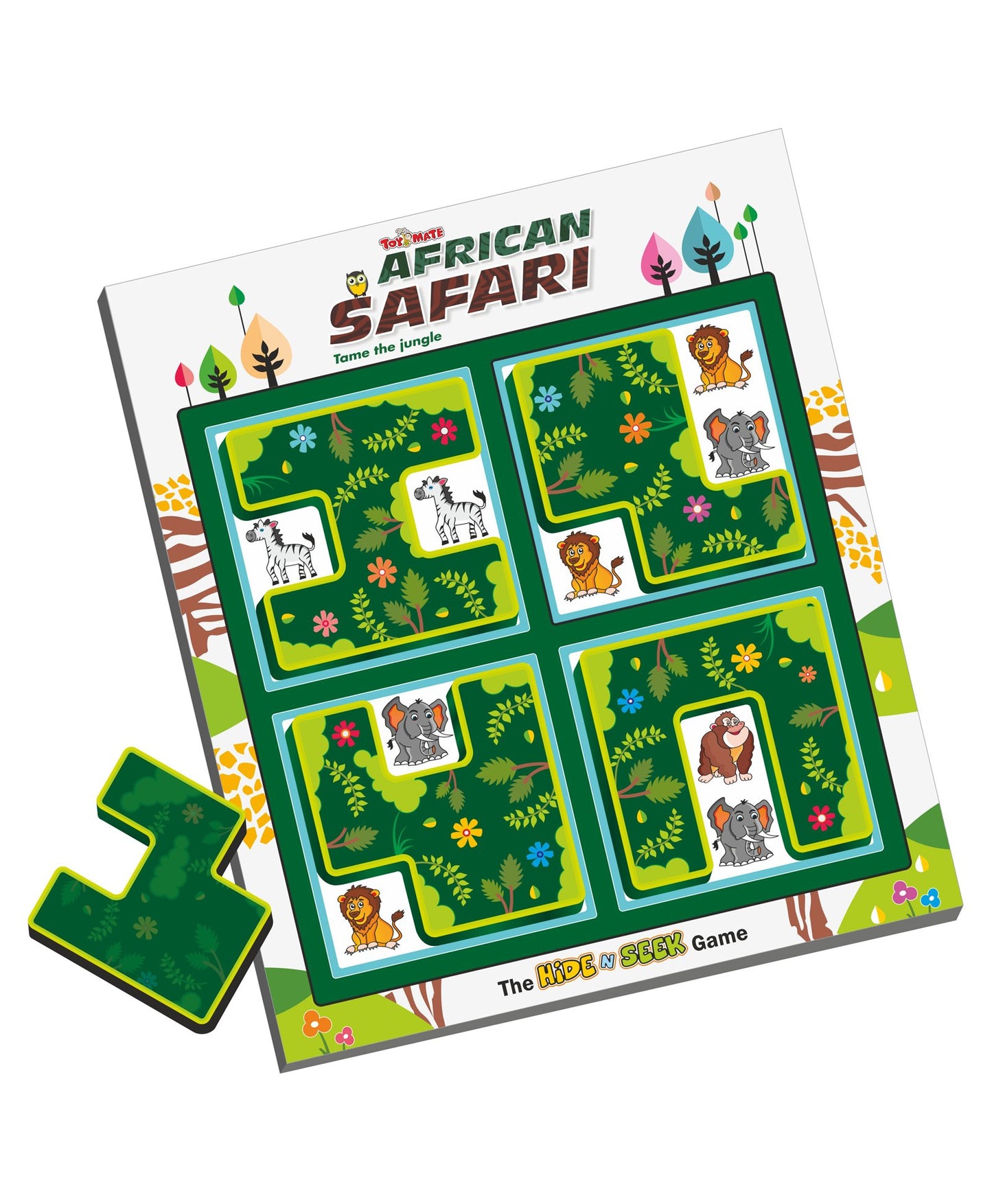 Toymate African Safari - 132 Challenges - Education Learning Brain Teasing Puzzle Game