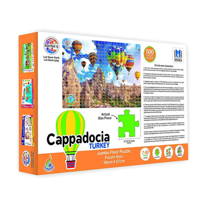 RATNA'S Cappadocia Turkey 500 Pieces Jumbo Floor Jigsaw Puzzle (Size: 98 cm * 67 cm)- Multi Color