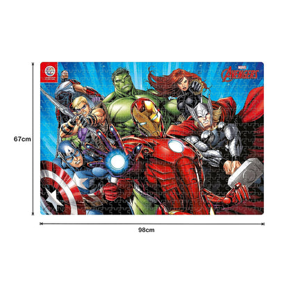 Ratna's Marvel Avengers 500 Pieces Jumbo Floor Jigsaw Puzzle (Size: 98 cm x 67 cm)