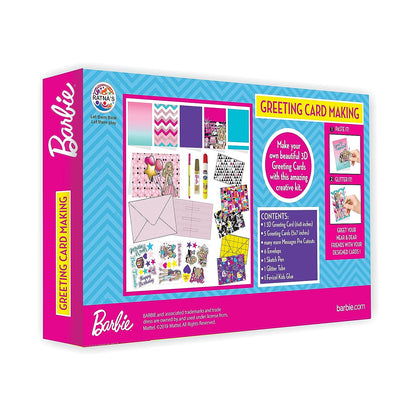 Barbie Artistic Greeting Card Making KIT for Girls.(Make 3 D POP UP Greeting Cards with This KIT)