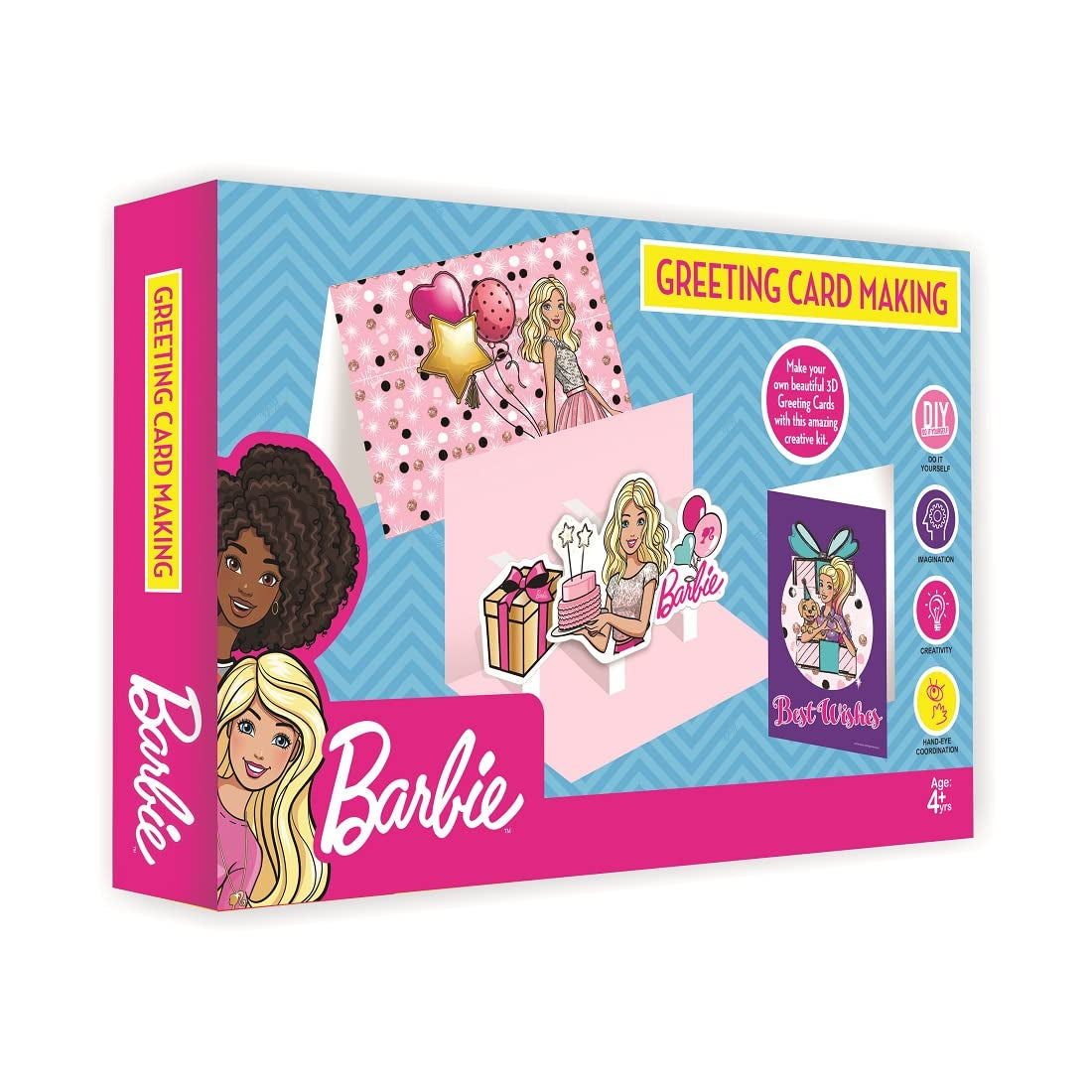 Barbie Artistic Greeting Card Making KIT for Girls.(Make 3 D POP UP Greeting Cards with This KIT)