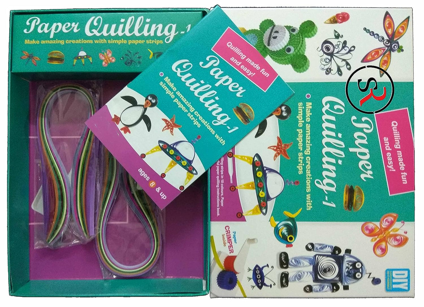 Ekta Paper Quilling Kit Series with Strips, Crimper Tool Inside