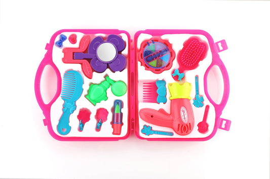 Aditi Toys Fashion Beauty Set for Girls with Suitcase || Color-Pink || Age - 3+ Years