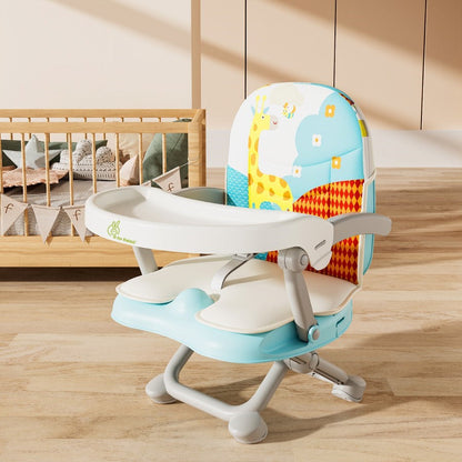 R For Rabbit Candy Pop Booster Chair - 4 Level Height Adjustment, Light Weight, Travel Friendly AQUA BLUE