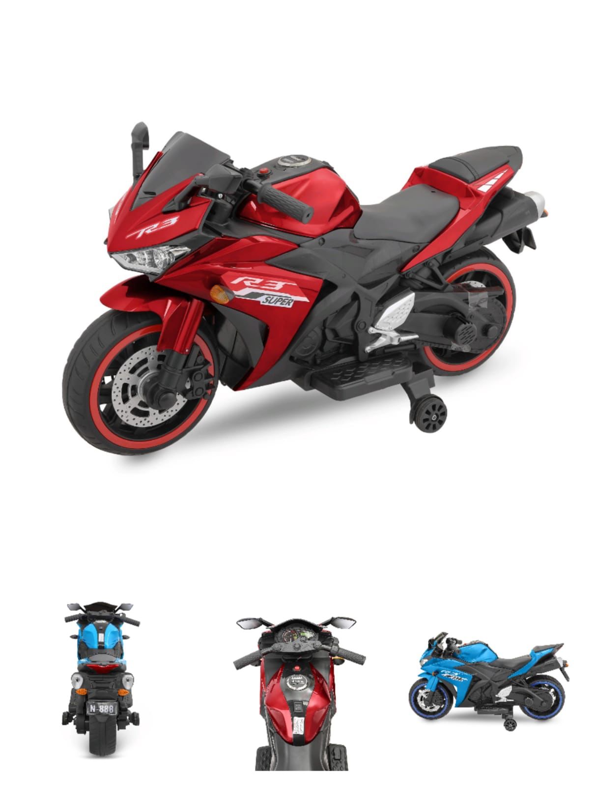 R3 Kids Battery Operated Ride On Bike - MRGTOYS