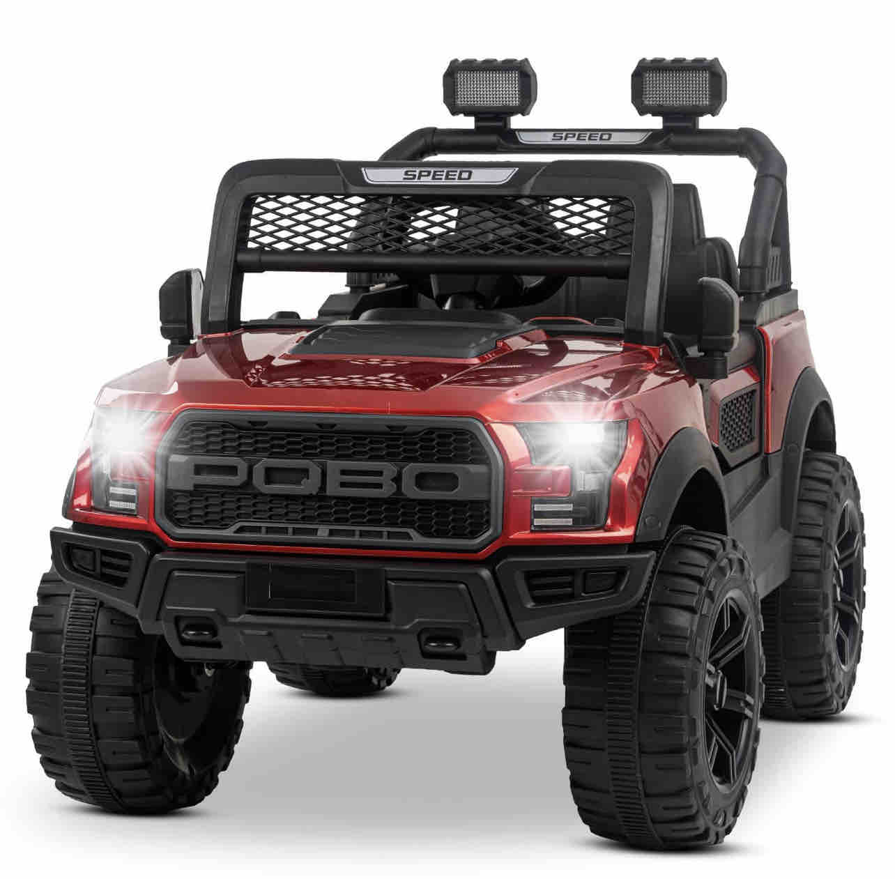 Kids Battery Operated Jeep for Kids, Ride on Toy Kids Car with RGB Light & Music | Baby Big Electric Car Jeep | Rechargeable Battery Car for Kids to Drive 3 to 8 Years - MRGTOYS